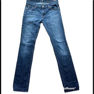 7 for all mankind denim jeans Straight Leg Low Rise
